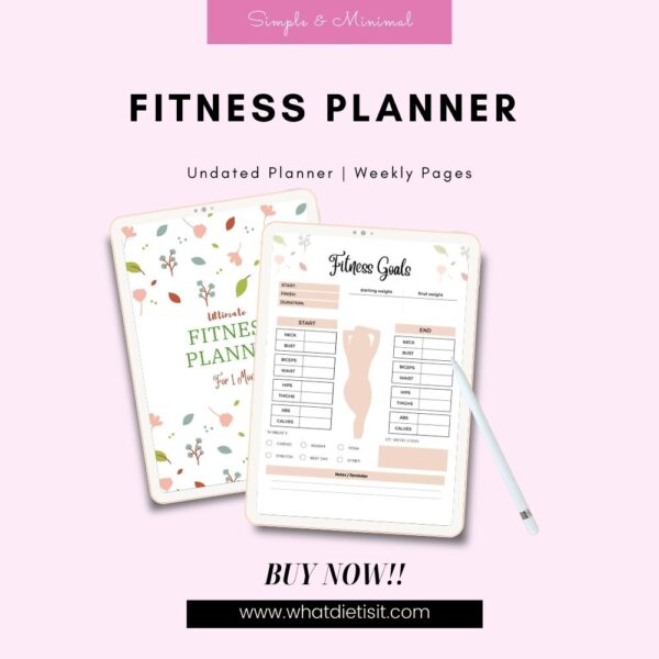 Fitness Planner For 1 Month